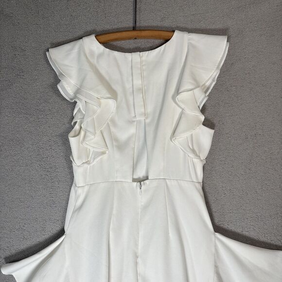 Chelsea And Violet Women’s Dress Size S Ruffle Mini Wedding Bride Rehearsal - Picture 12 of 15